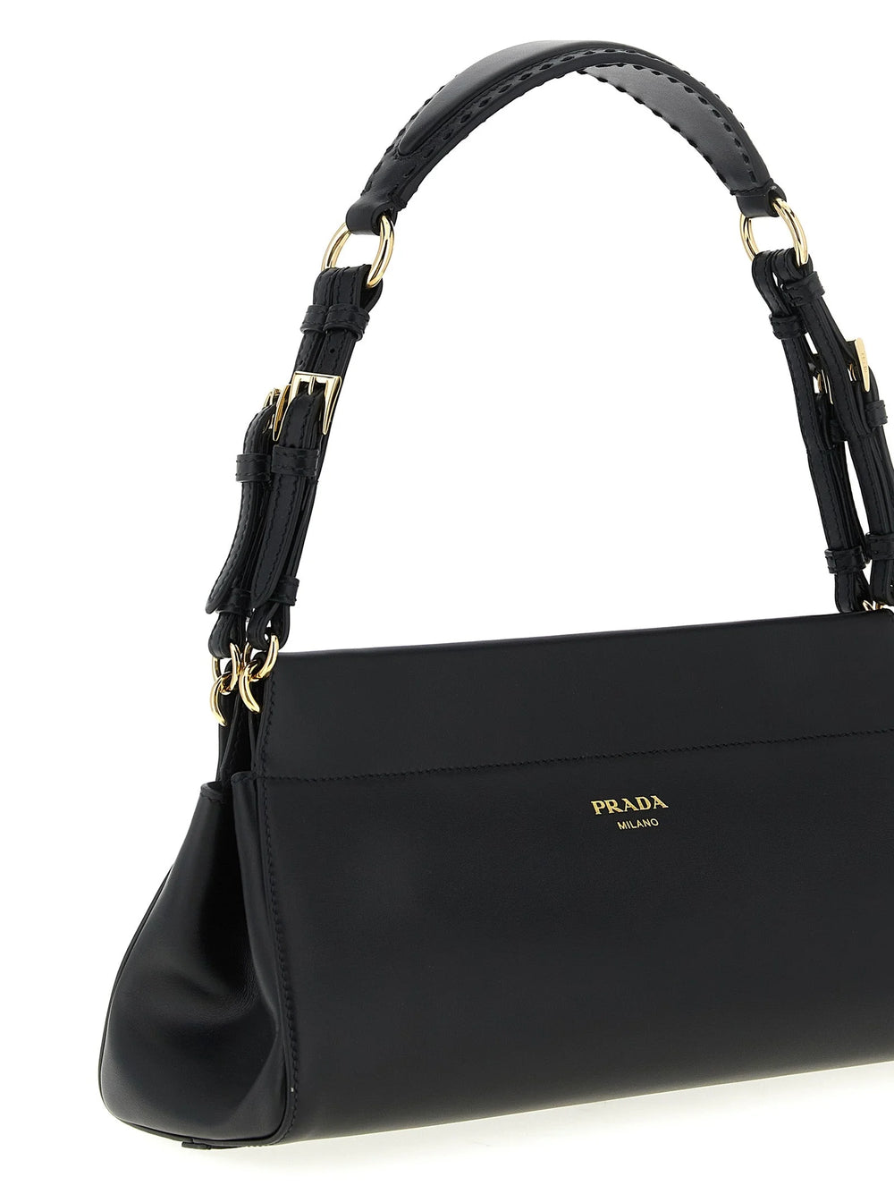 Prada Black Calfskin Shoulder Bag