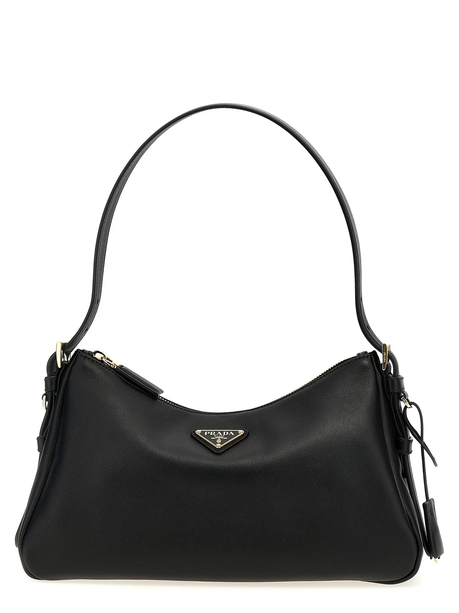 Prada Black Calfskin Shoulder Bag
