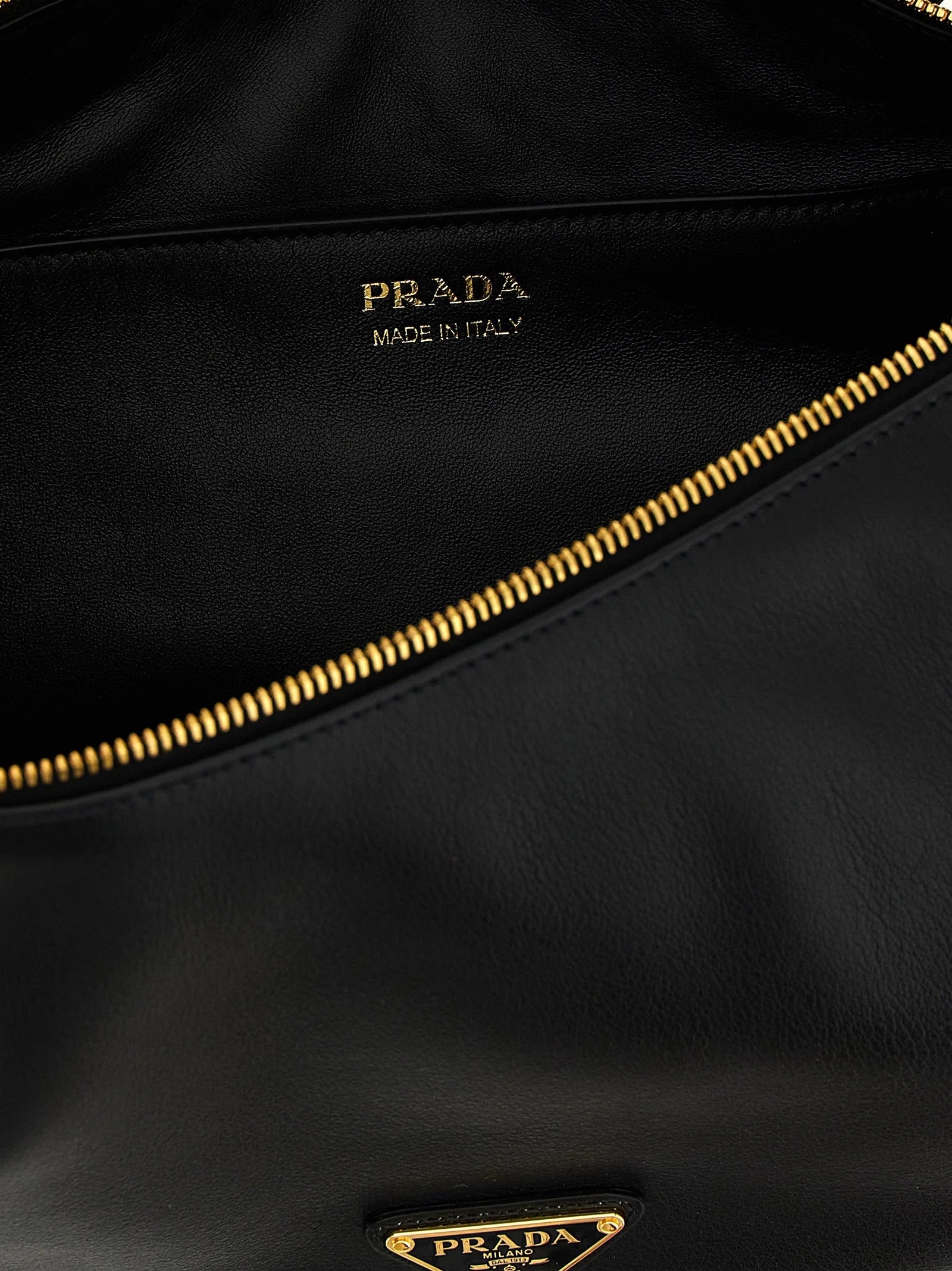 Prada Black Calfskin Shoulder Bag