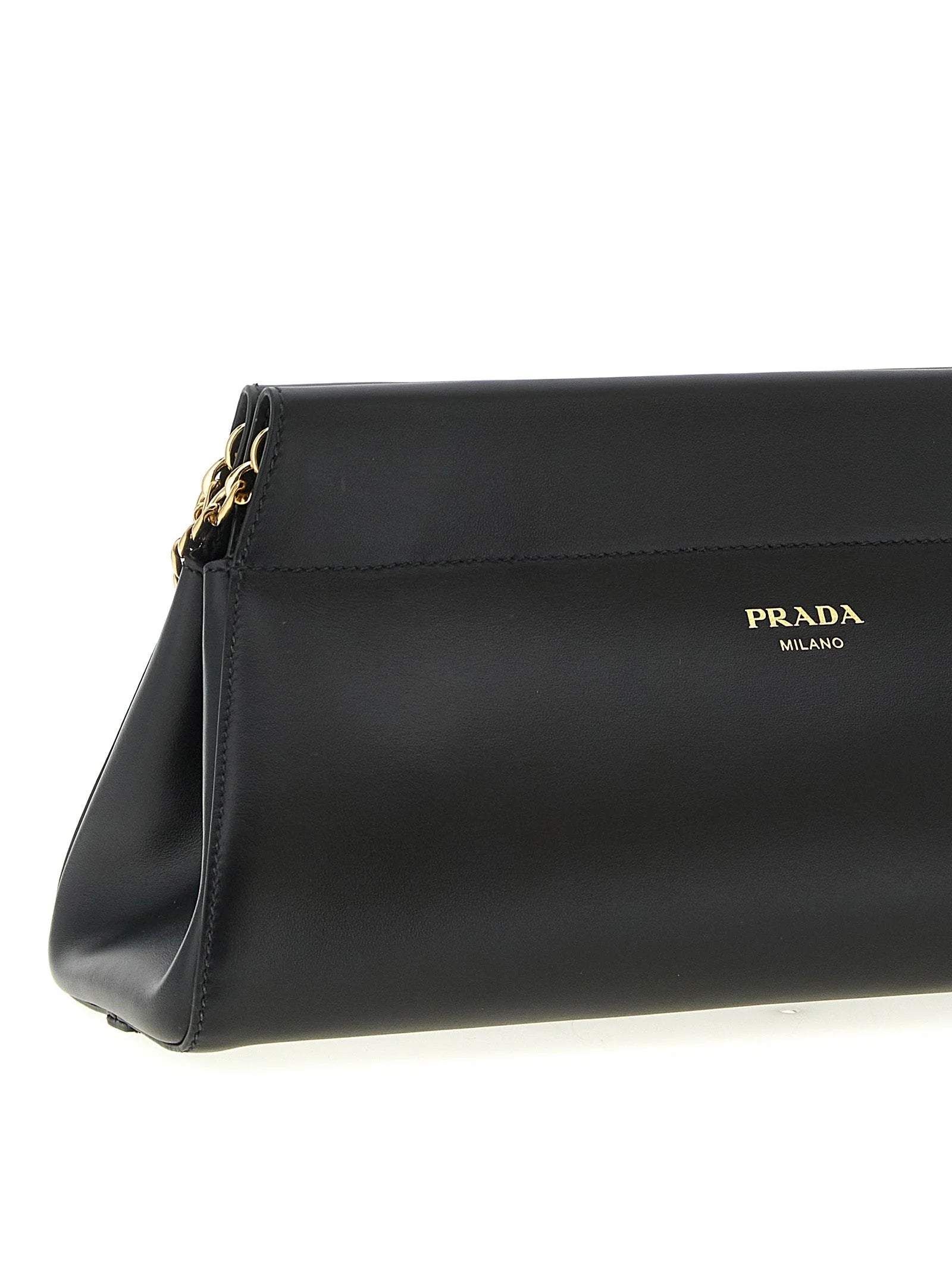 Prada Black Calfskin Shoulder Bag