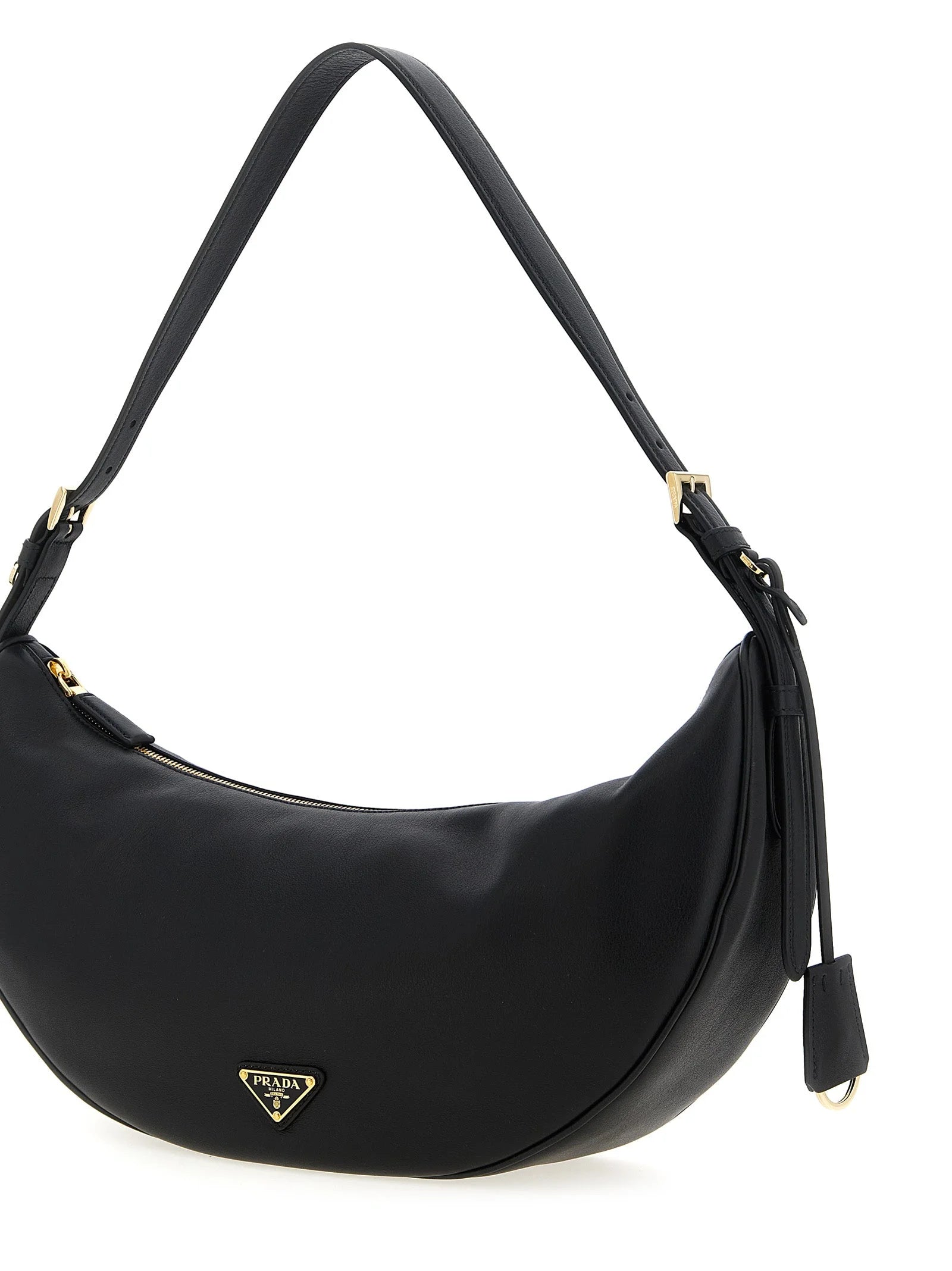 Prada Black Calfskin Shoulder Bag