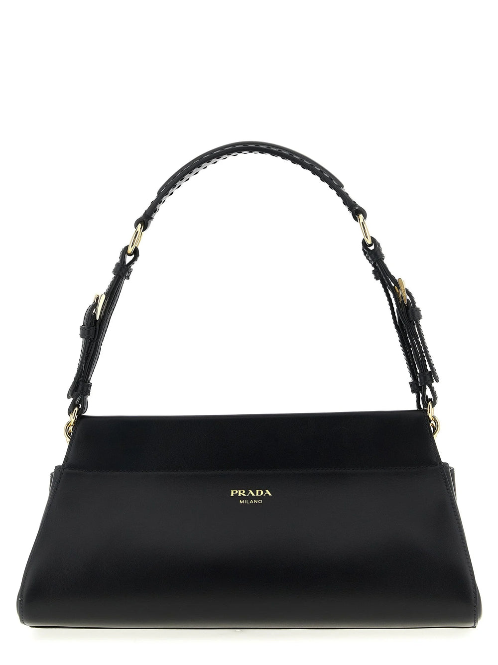Prada Black Calfskin Shoulder Bag