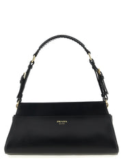 Prada Black Calfskin Shoulder Bag