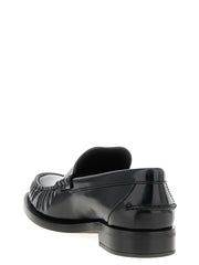 Prada Black Calfskin Slip-On Loafers