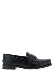 Prada Black Calfskin Slip-On Loafers