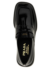 Prada Black Calfskin Slip-On Loafers - EU38/US8