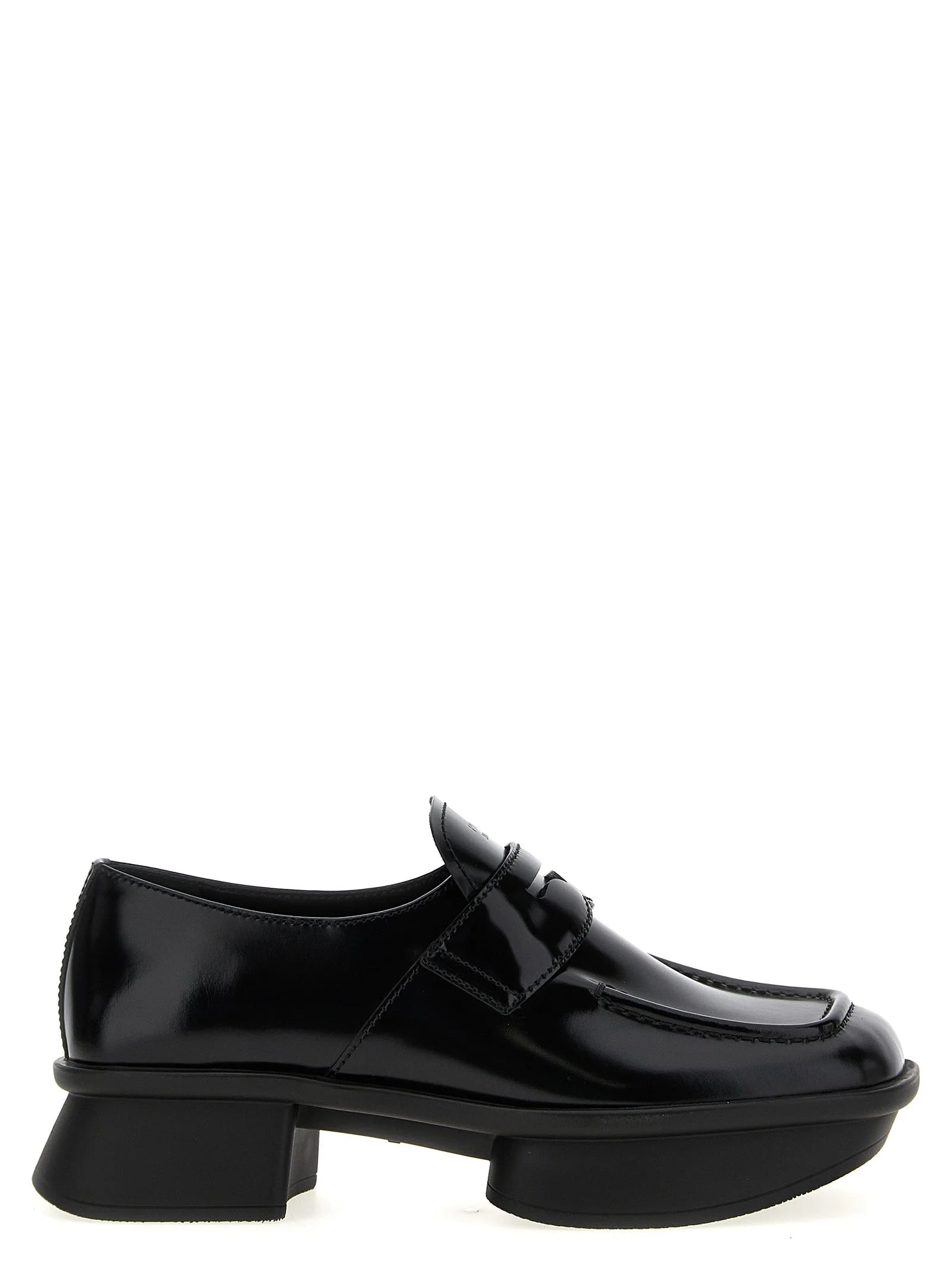 Prada Black Calfskin Slip-On Loafers - EU38/US8