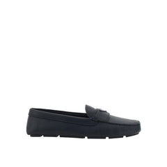 Prada Black Calfskin Slip-On Loafers - EU44/US11