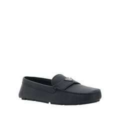 Prada Black Calfskin Slip-On Loafers - EU44/US11
