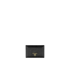 Prada Schwarzes Kalbsledergeldbörse