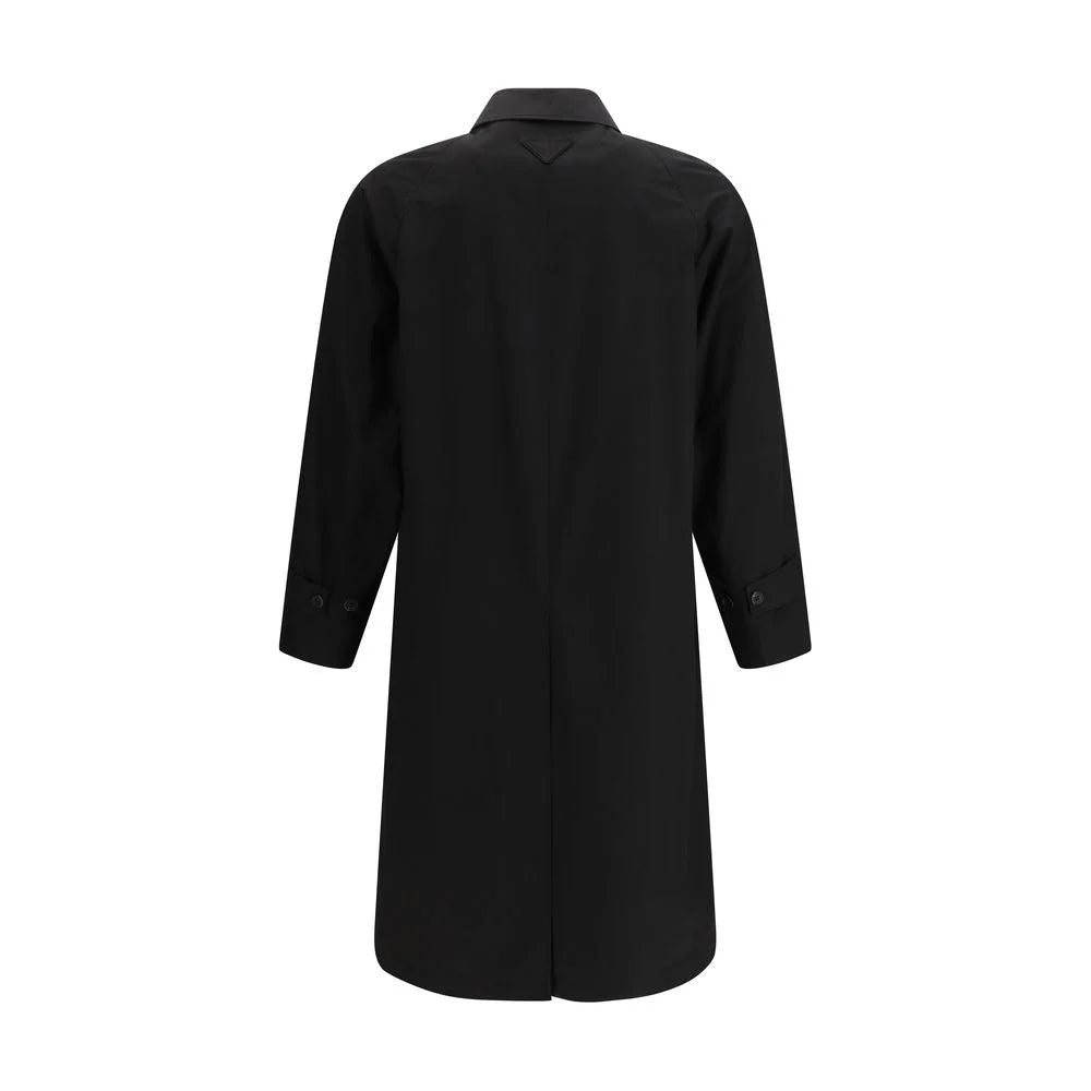 Prada Black Cotton Coat - IT48 | M