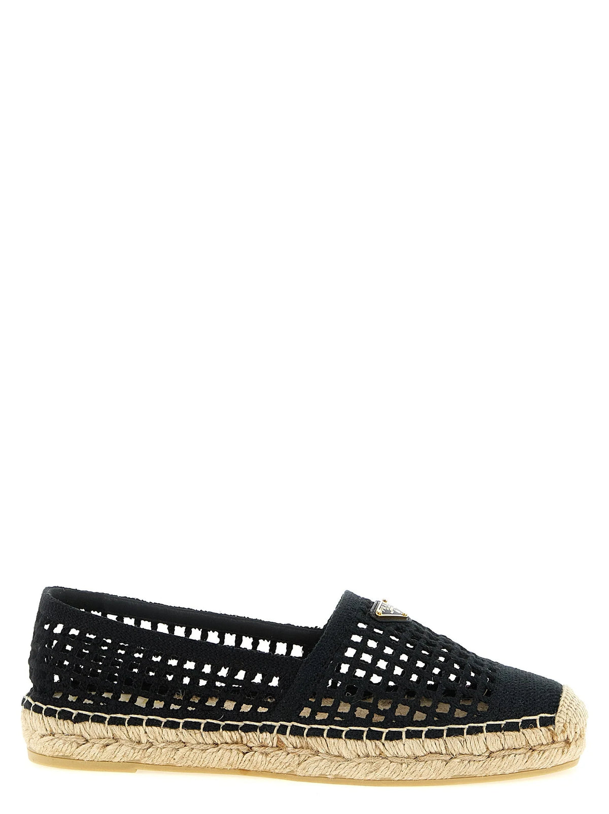 Prada Black Cotton Espadrilles