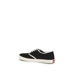 Prada Black Cotton Low Top Sneakers - EU39.5/US6.5