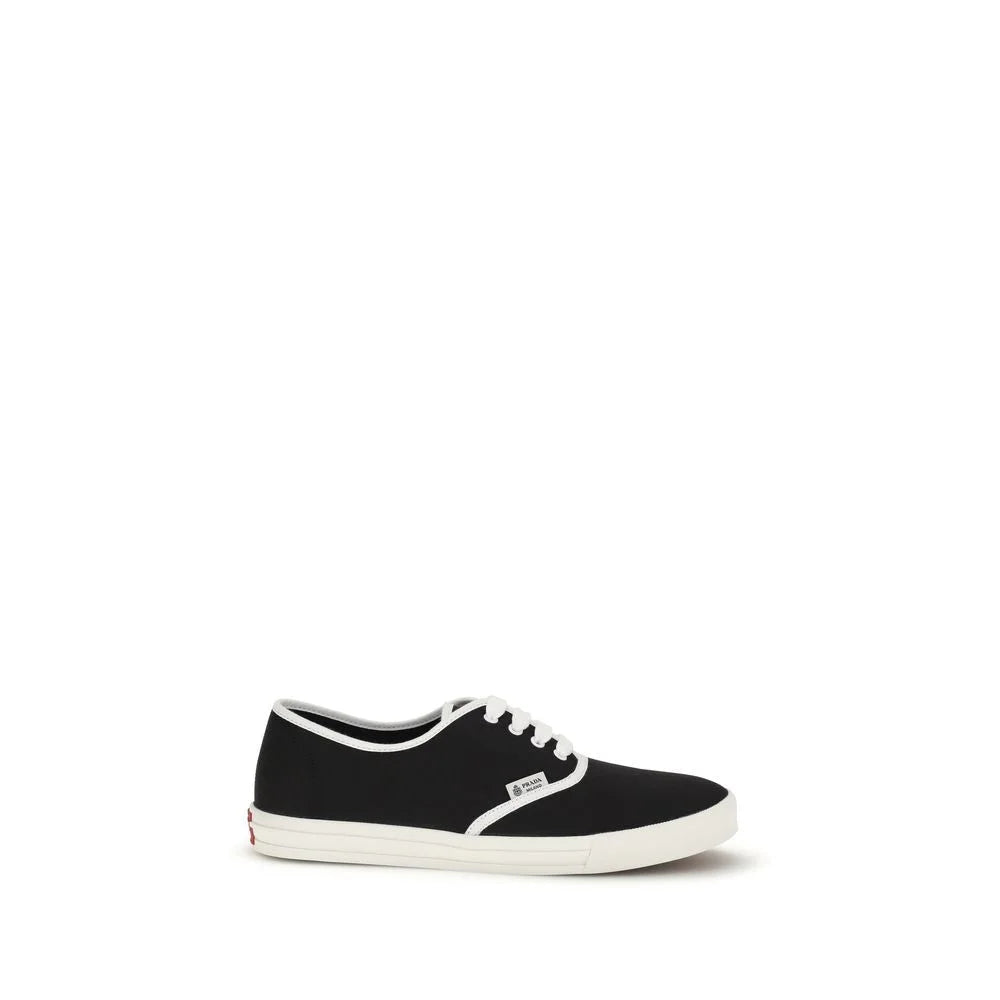 Prada Black Cotton Low Top Sneakers - EU39.5/US6.5