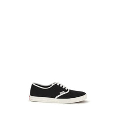 Prada Black Cotton Low Top Sneakers - EU39.5/US6.5