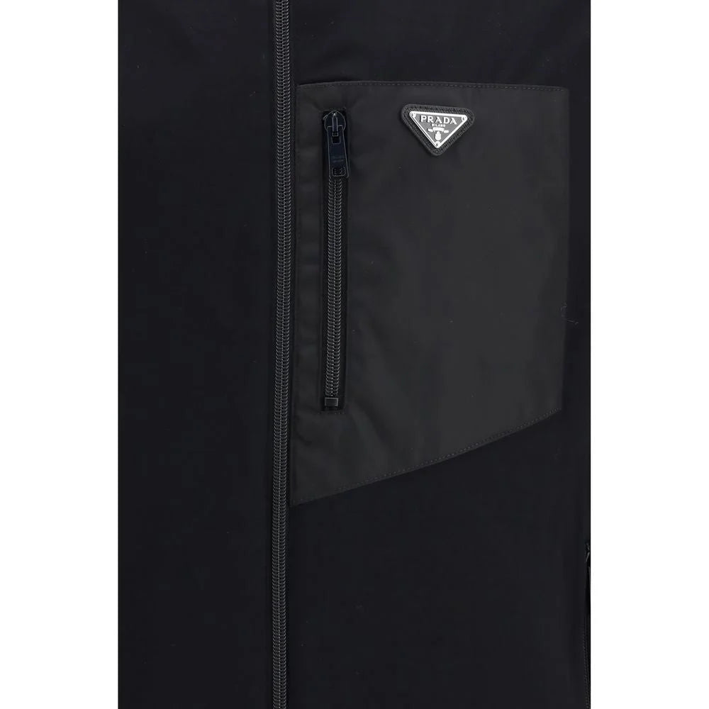Prada Black Cotton Shell Jacket - S