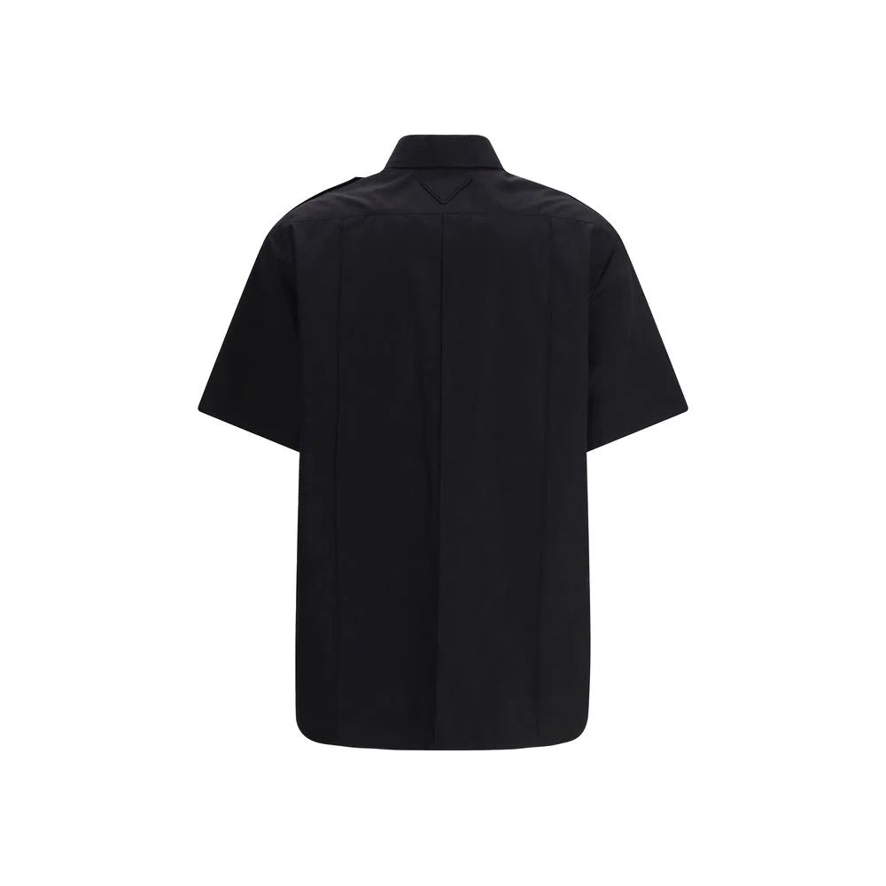 Prada Black Cotton Shortsleeve Shirt - IT42 | L