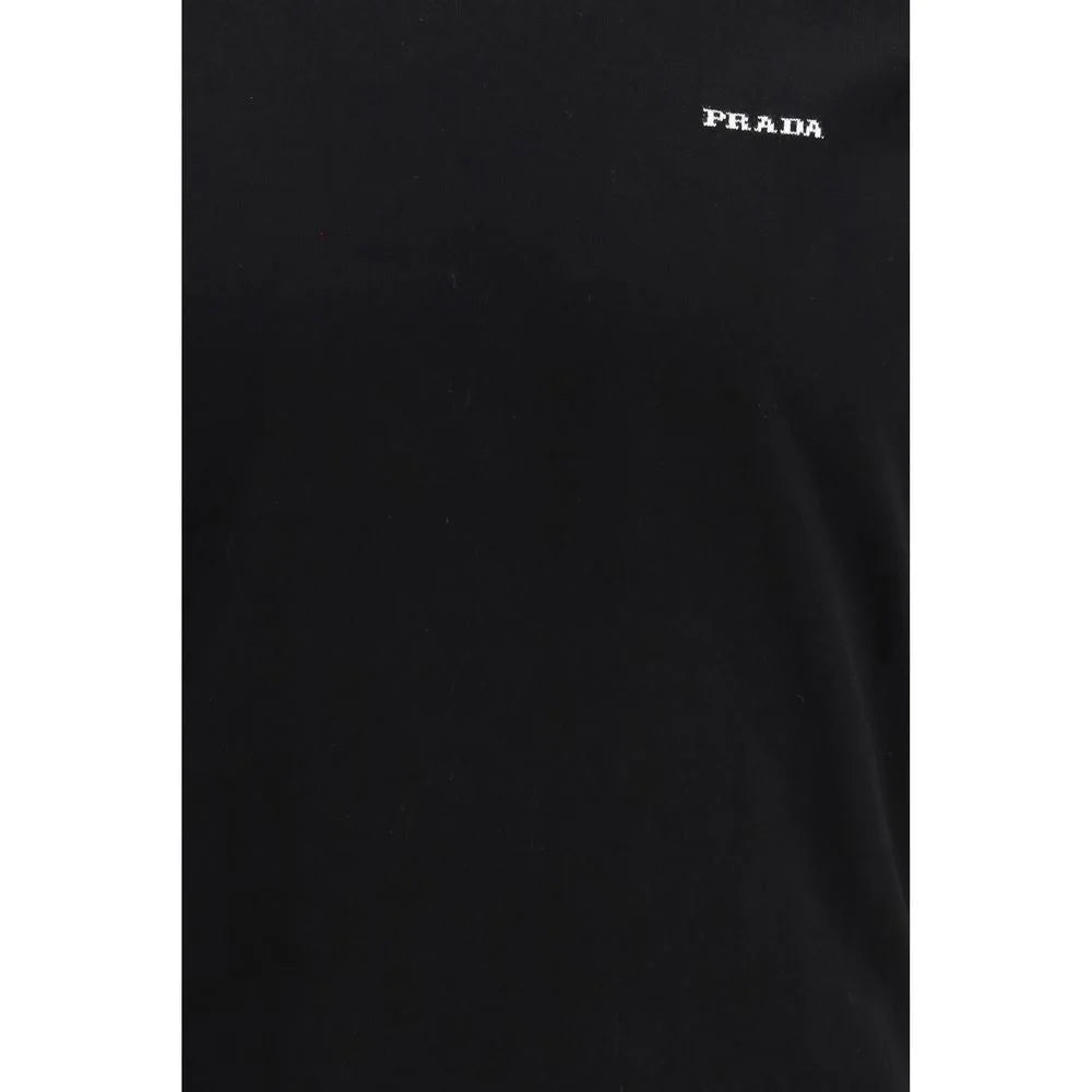 Prada Black Cotton T-Shirt