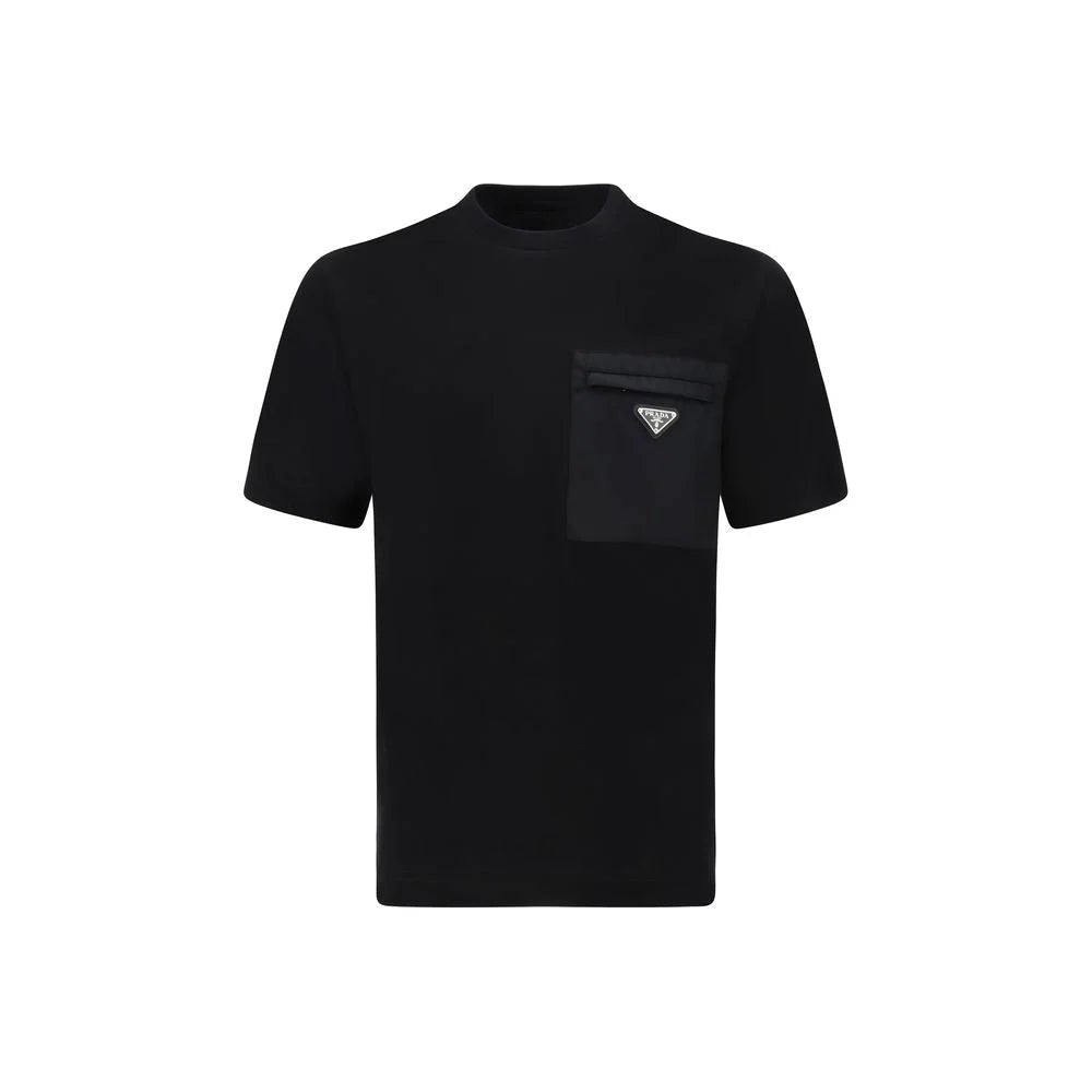 Prada Black Cotton T-Shirt - M