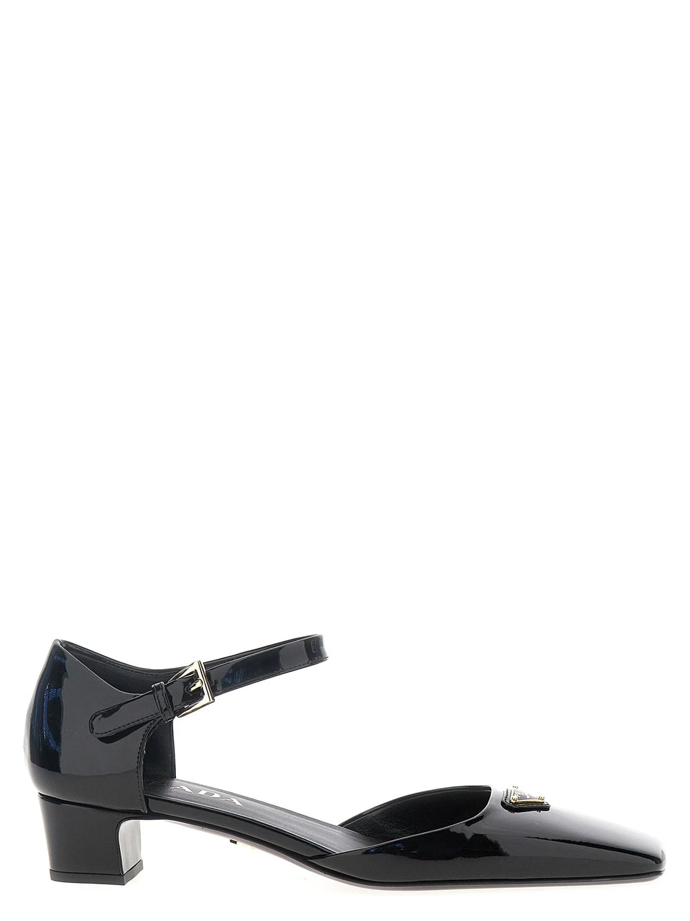 Prada Black Cowhide Mid Heel Pumps - EU35.5/US5.5