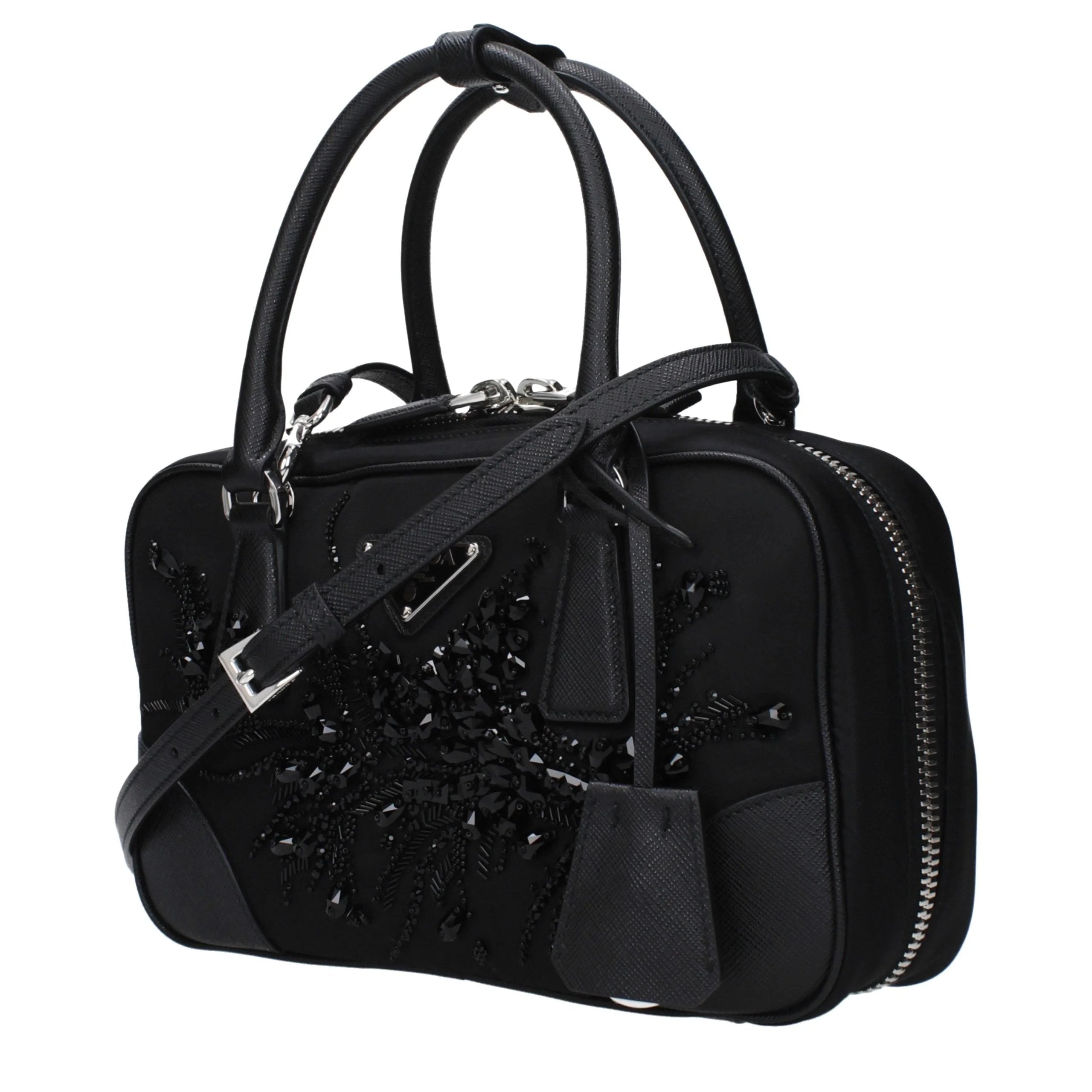 Prada Black Fabric Handbag