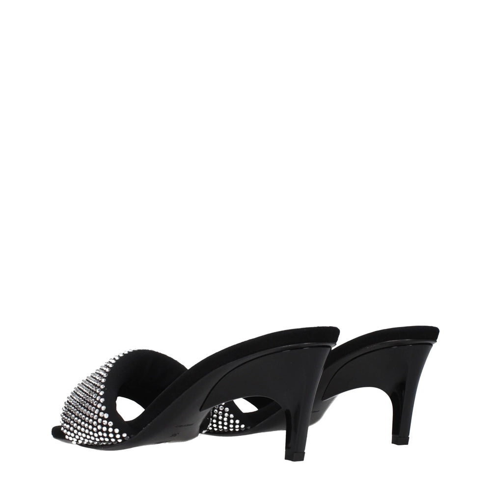 Prada Black Fabric Stiletto Heel Sandals