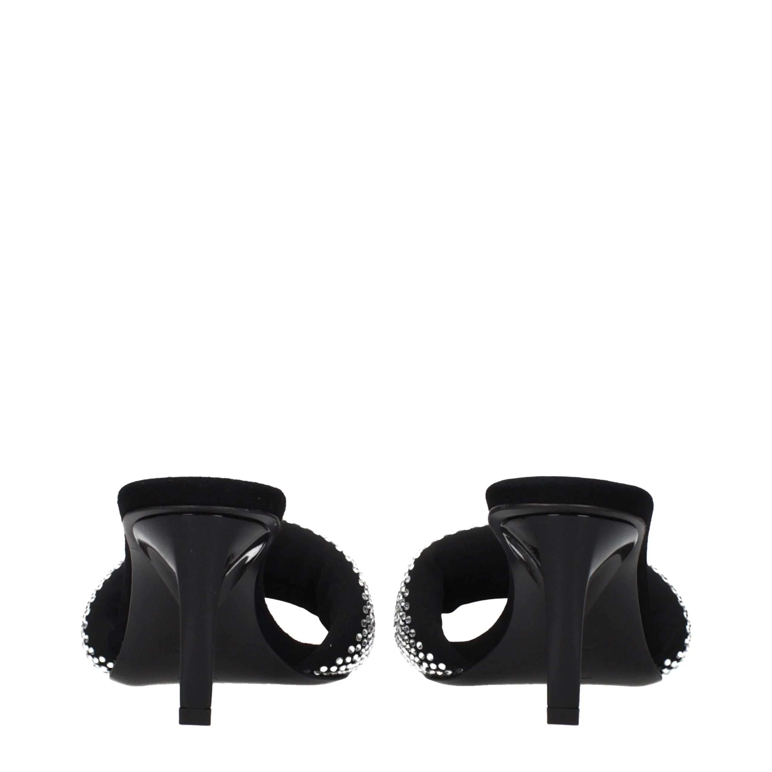 Prada Black Fabric Stiletto Heel Sandals