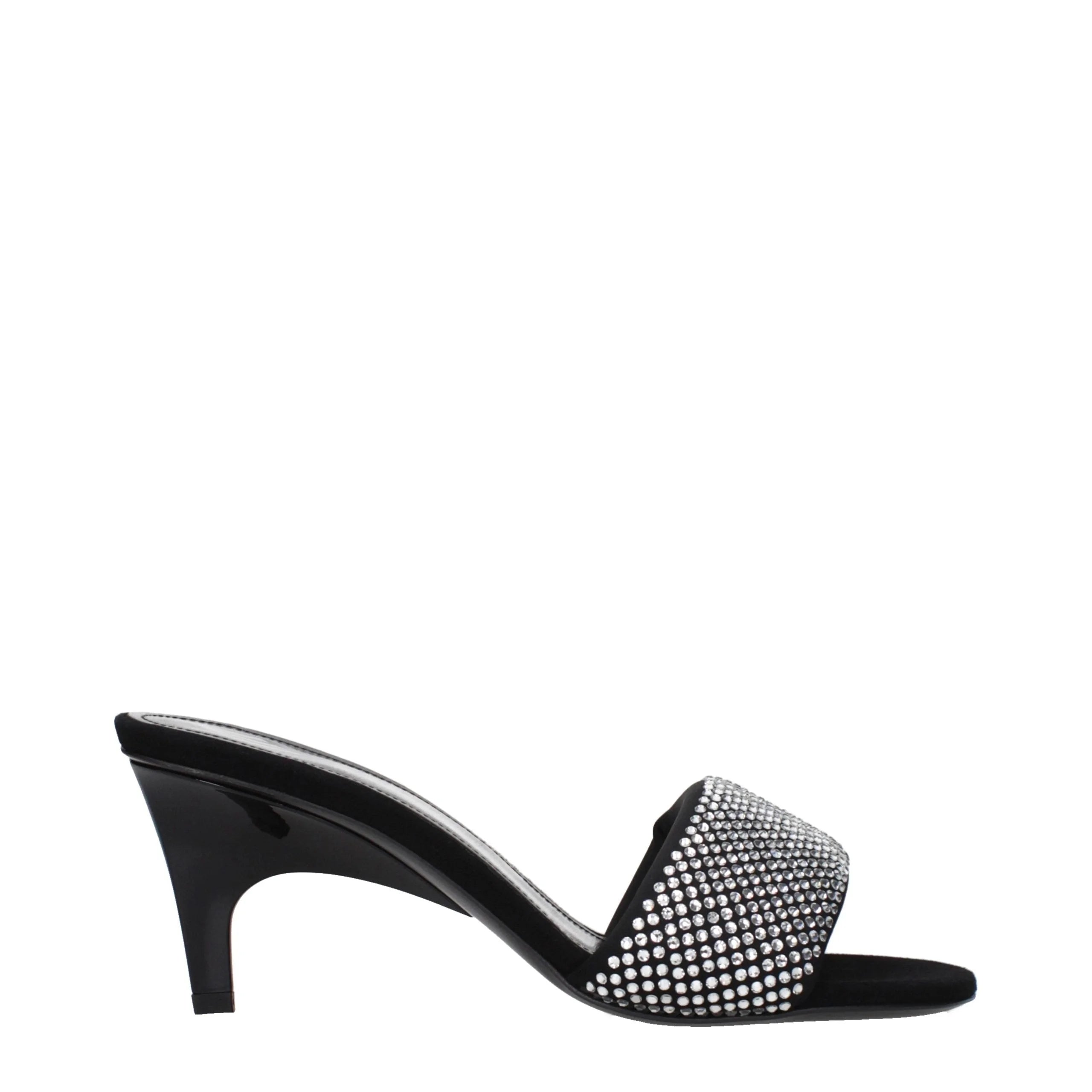 Prada Black Fabric Stiletto Heel Sandals