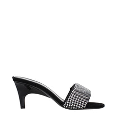 Prada Black Fabric Stiletto Heel Sandals