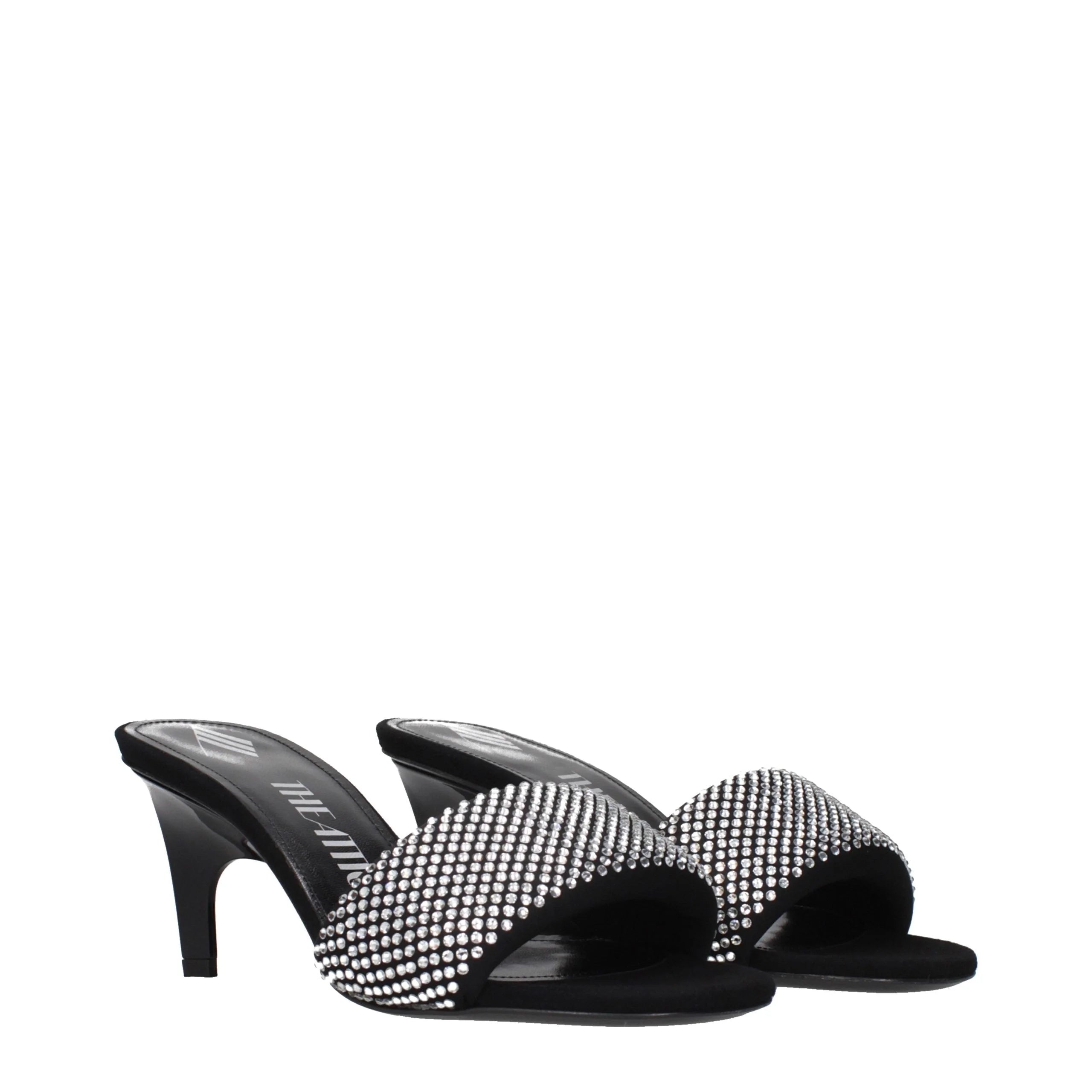 Prada Black Fabric Stiletto Heel Sandals