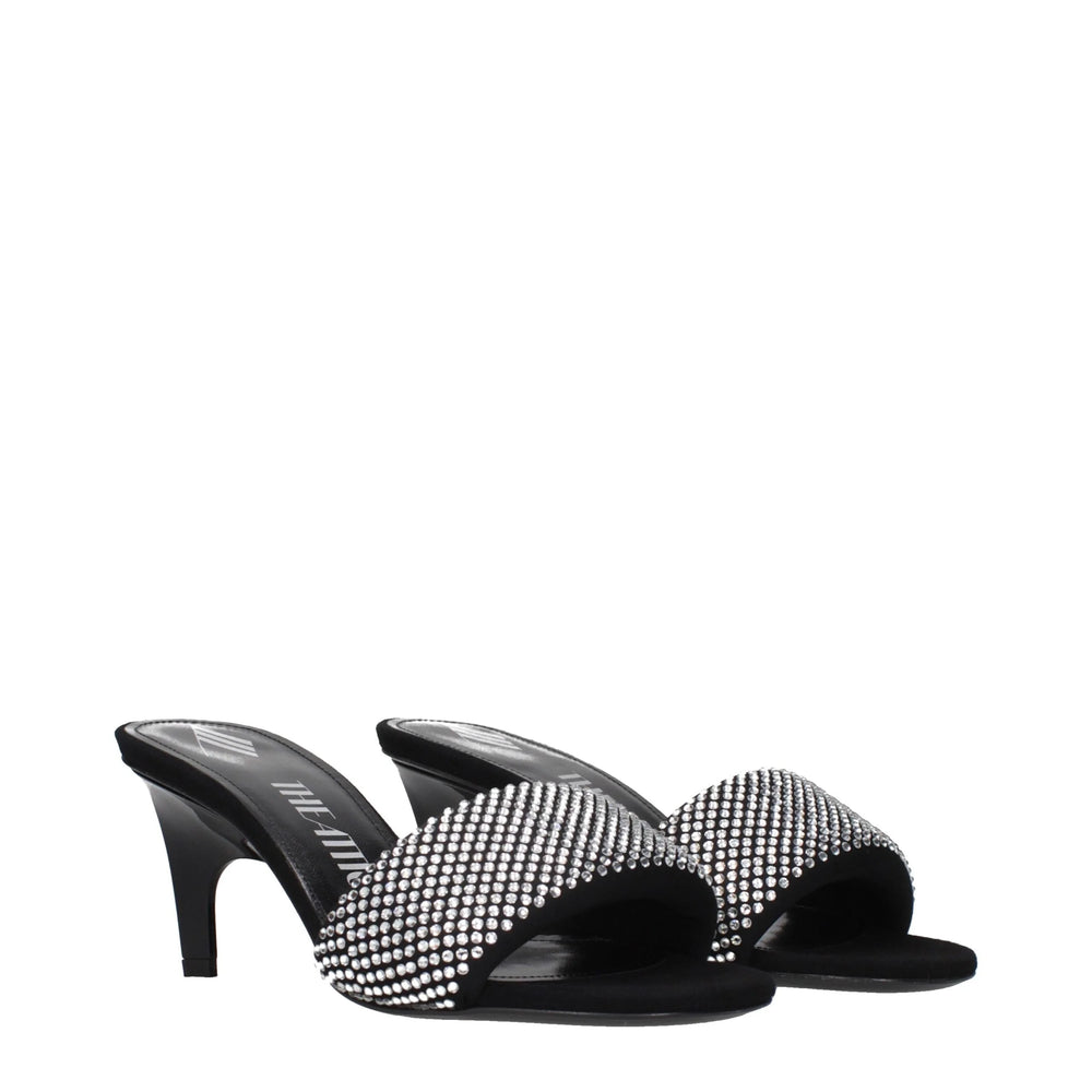 Prada Black Fabric Stiletto Heel Sandals