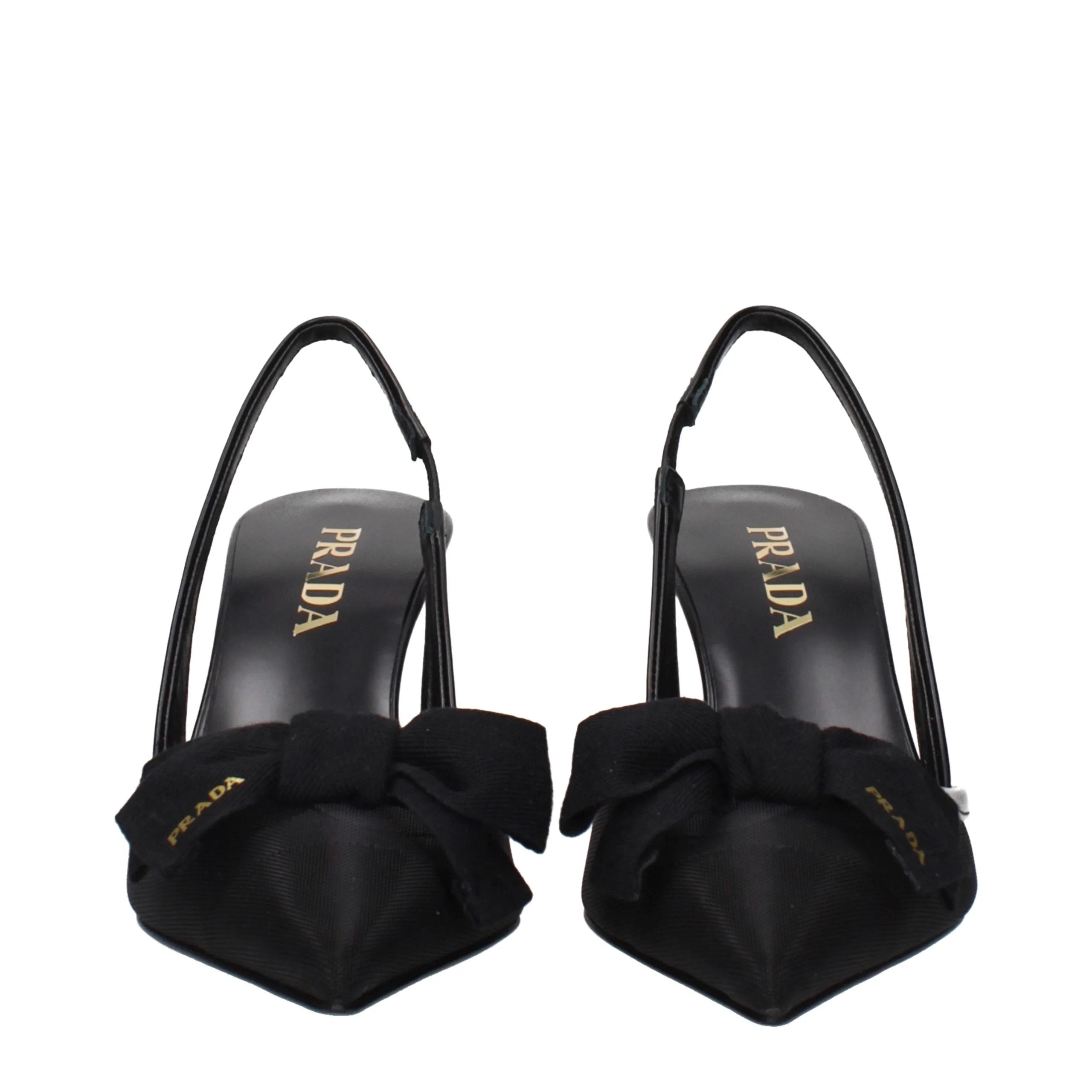 Prada Black Fibres High Heel Pumps