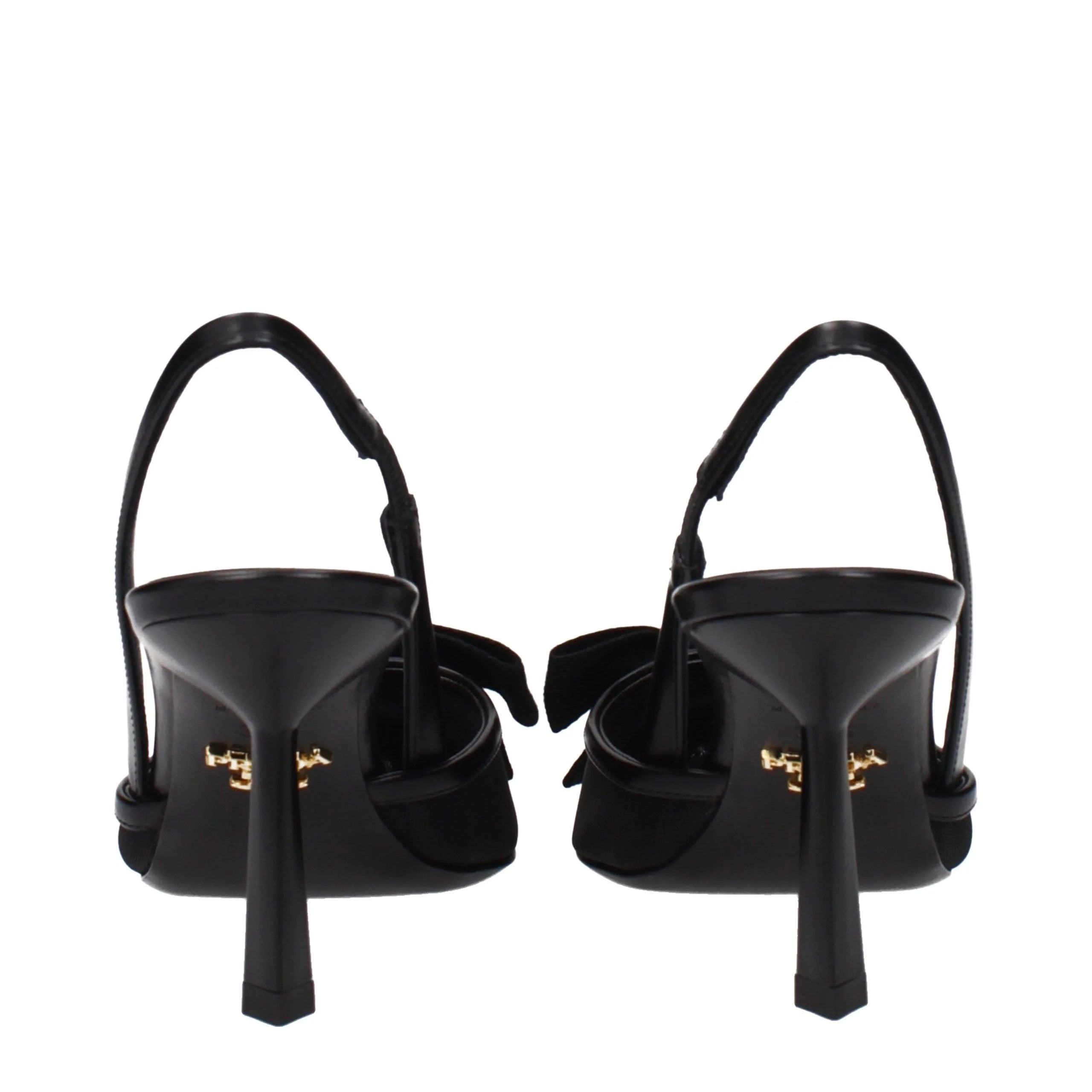 Prada Black Fibres High Heel Pumps