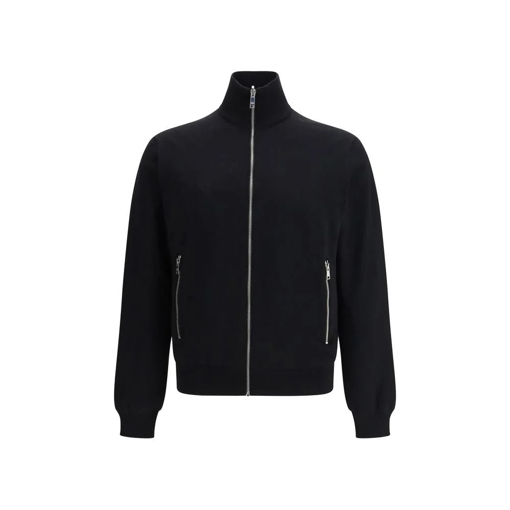 Prada Black Fleece Wool Bomber - IT50 | L