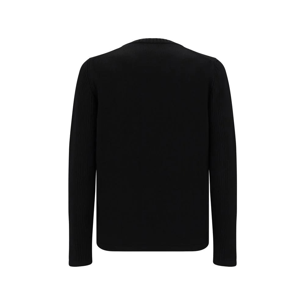 Prada Black Fleece Wool Sweatshirt - IT48 | M - Sweatshirts