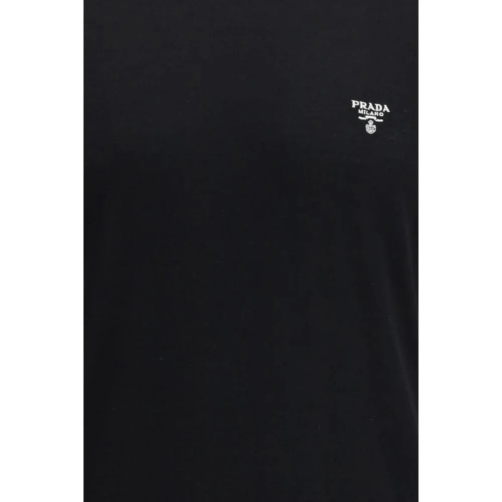 Prada Svart Ullfleece T-Shirt - IT52 | XL