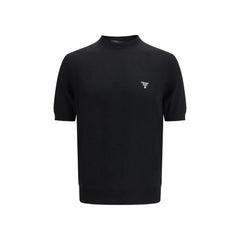 Prada Svart Ullfleece T-Shirt - IT52 | XL