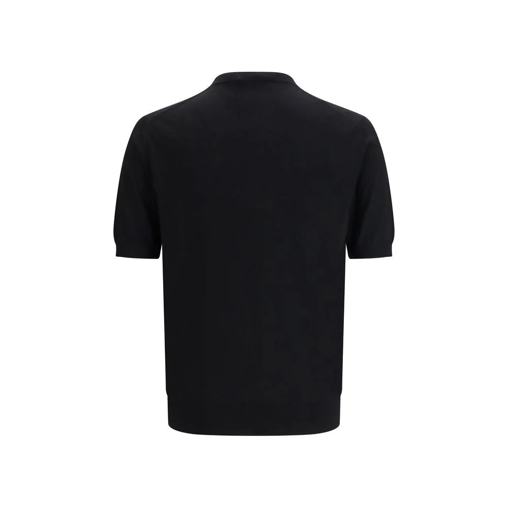 Prada Svart Ullfleece T-Shirt - IT52 | XL