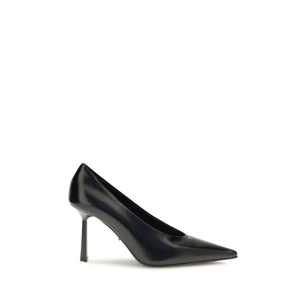 Prada Black Goatskin High Heel Pumps