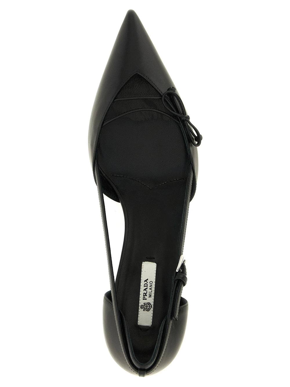Prada Black Goatskin Mid Heel Pumps - EU38/US8