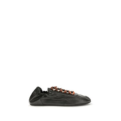 Prada Black Lamb Ovis Aries Aries Athletic Sneakers