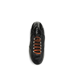 Prada Black Lamb Ovis Aries Aries Athletic Sneakers