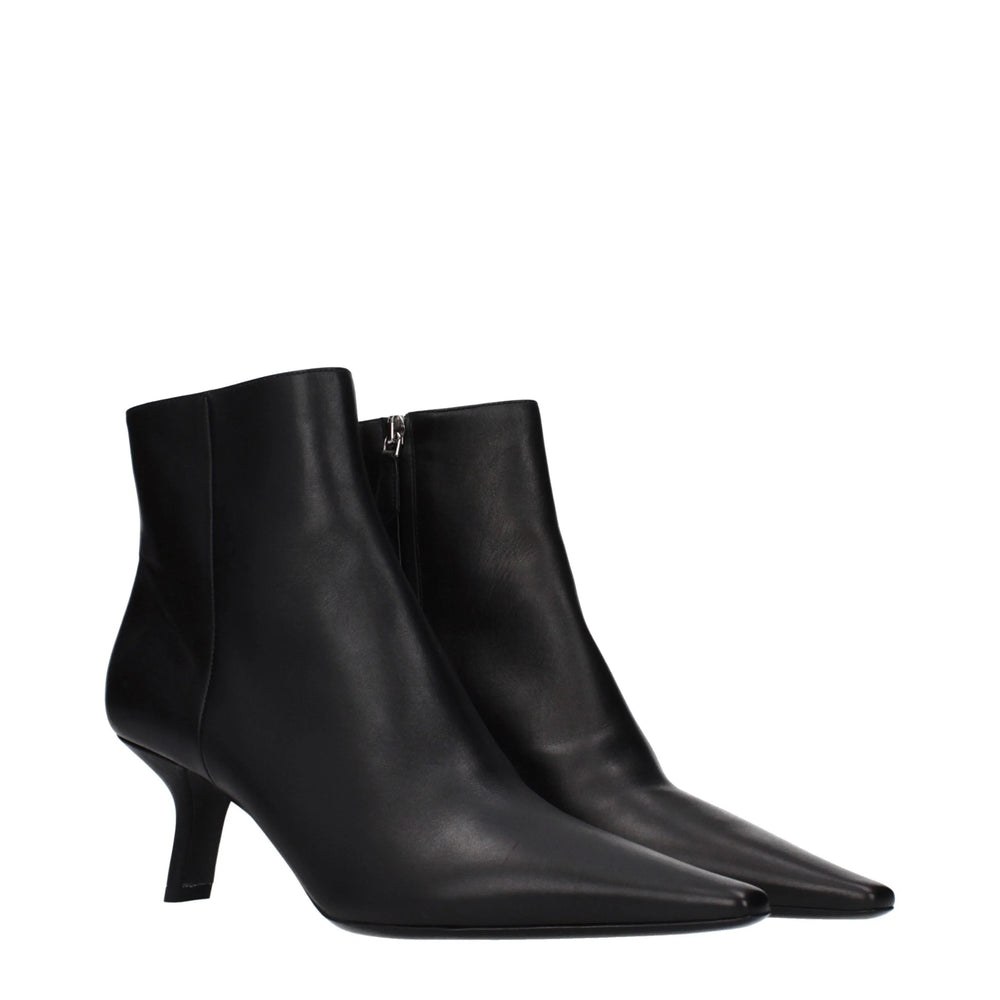 Prada Black Leather Ankle Boots - EU38/US8