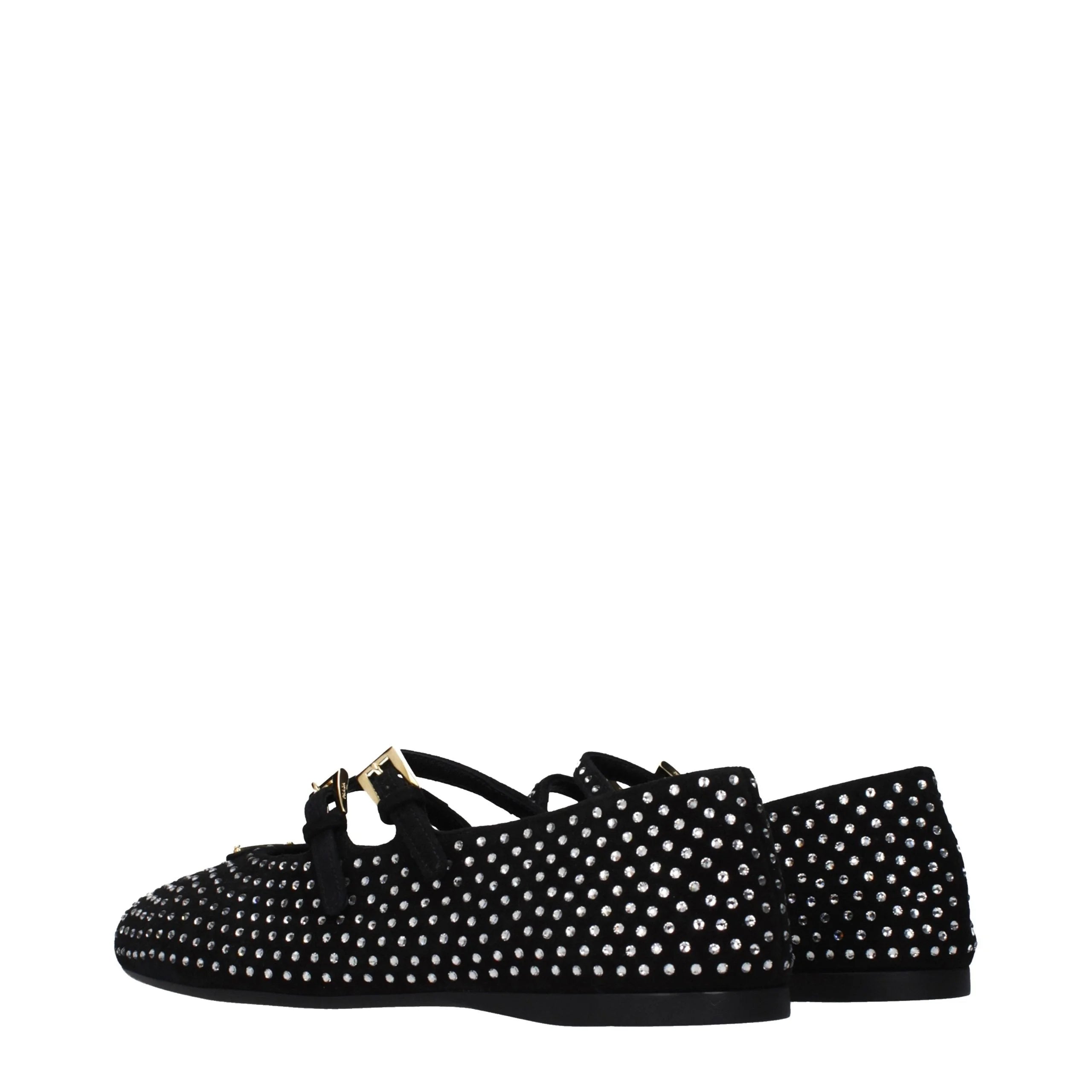 Prada Black Leather Ballet Flats - EU36/US6