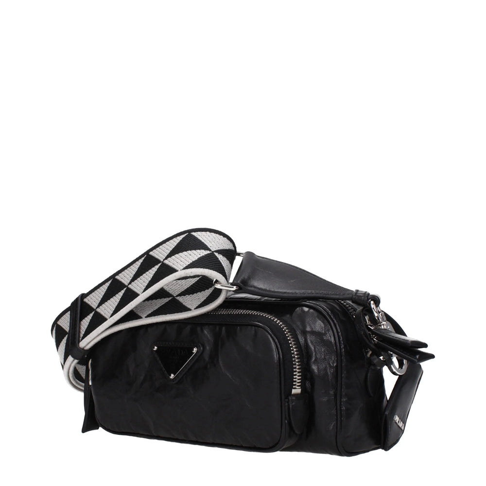 Prada Black Leather Crossbody Bags
