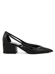 Prada Black Leather Cut-Out Pumps 55 - EU39/US9 - Heels