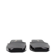 סנדלי עור שטוחים שחורים של Prada - EU36.5/US6.5