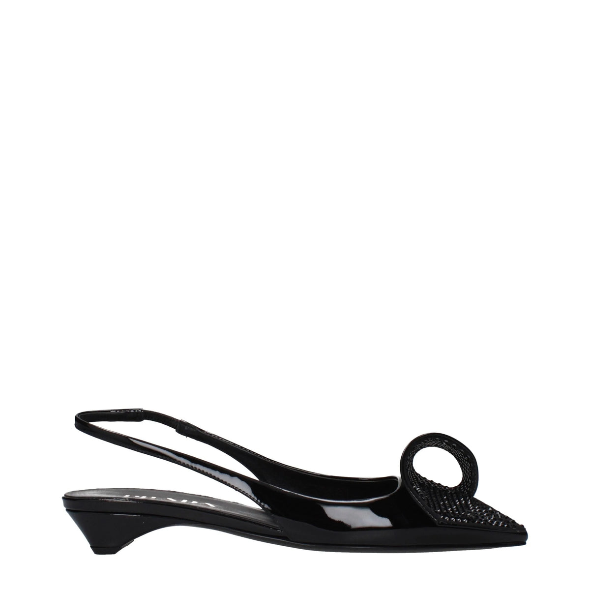 Prada Black Leather Flat Sandals - EU39/US9