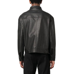 Prada Black Leather Jacket - IT50 | L