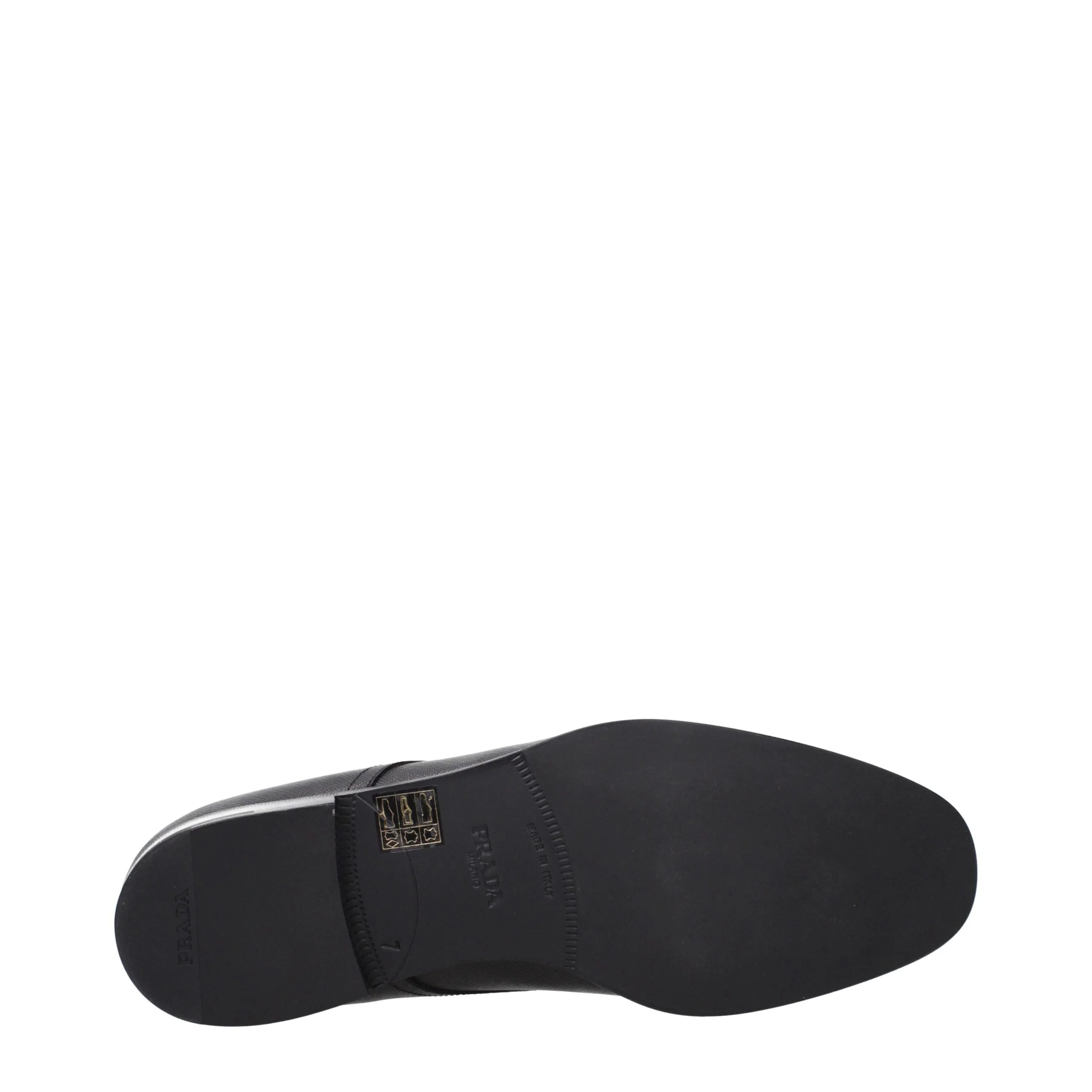 Prada Black Leather Oxfords And Derbies - 7